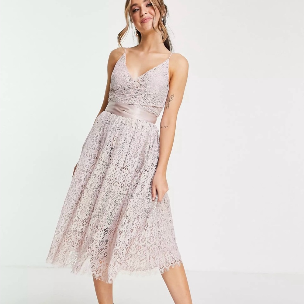 Lace prom dress
